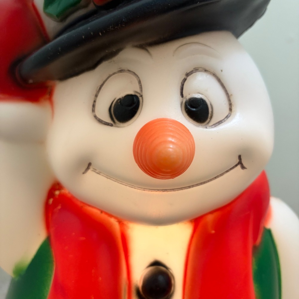 Vintage Frosty The Snowman Blow Mold 18" Christmas Light Up Decor Festive - Picture 10 of 12